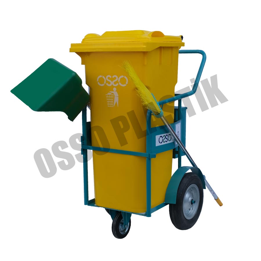 OSSO 120 Lİtre Çöp Toplama Arabası