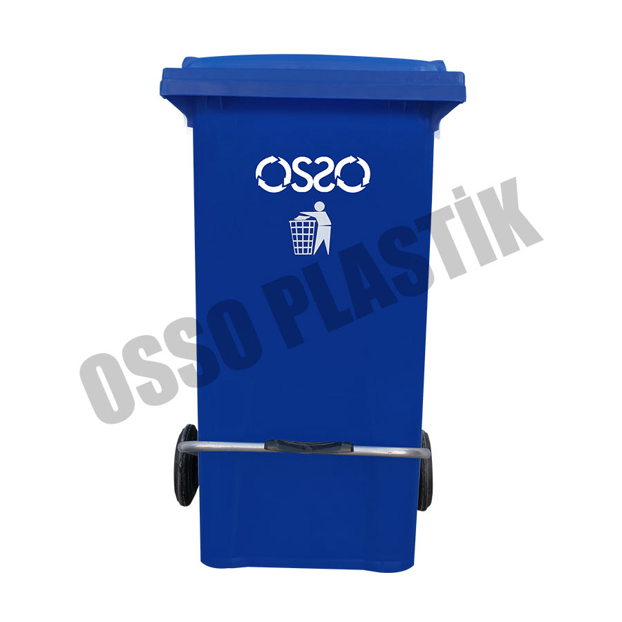 OSSO 240 Litre Metal Pedallı Çöp Konteyner