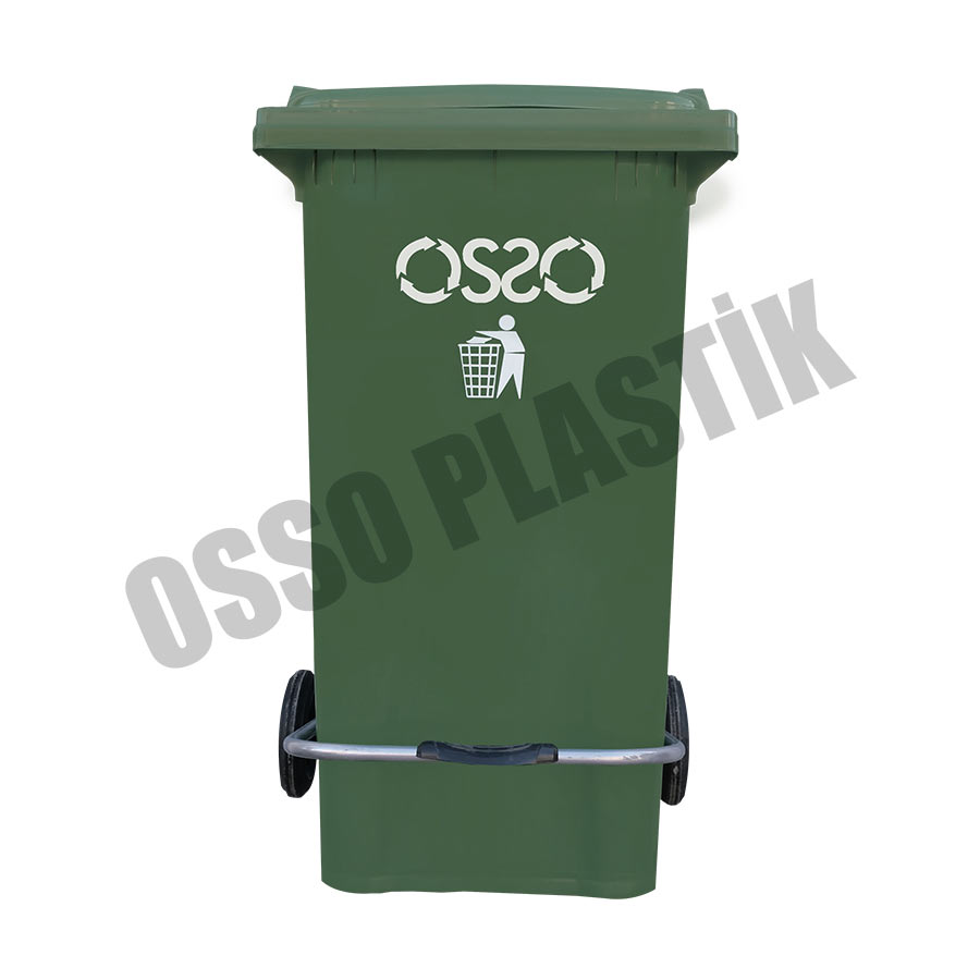 OSSO 240 Litre Metal Pedallı Çöp Konteyner