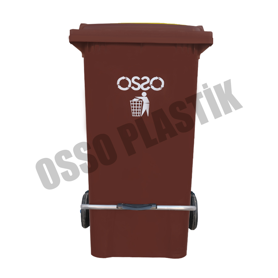 OSSO 240 Litre Metal Pedallı Çöp Konteyner