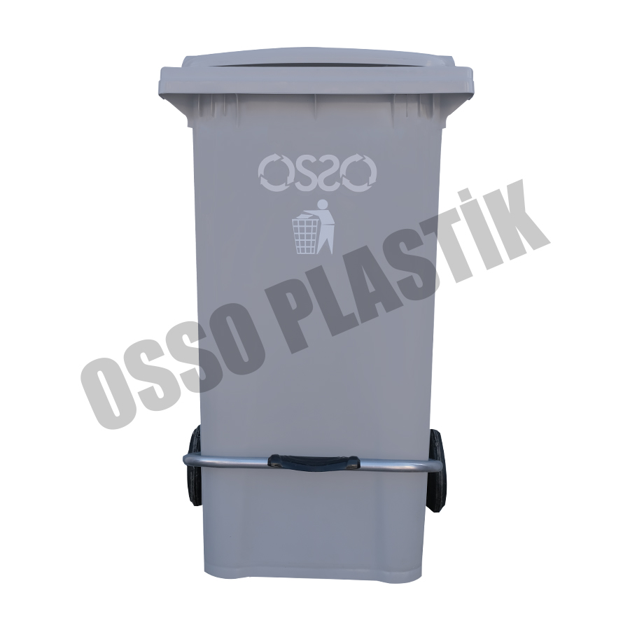 OSSO 240 Litre Metal Pedallı Çöp Konteyner