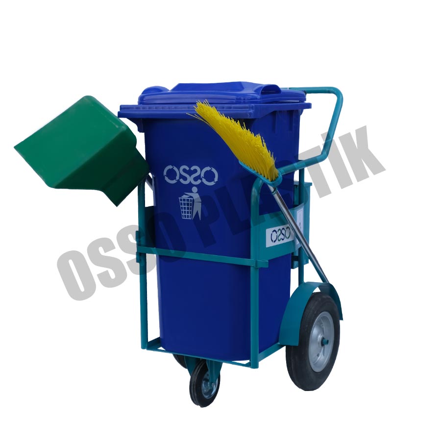 OSSO 100 Lİtre Çöp Toplama Arabası