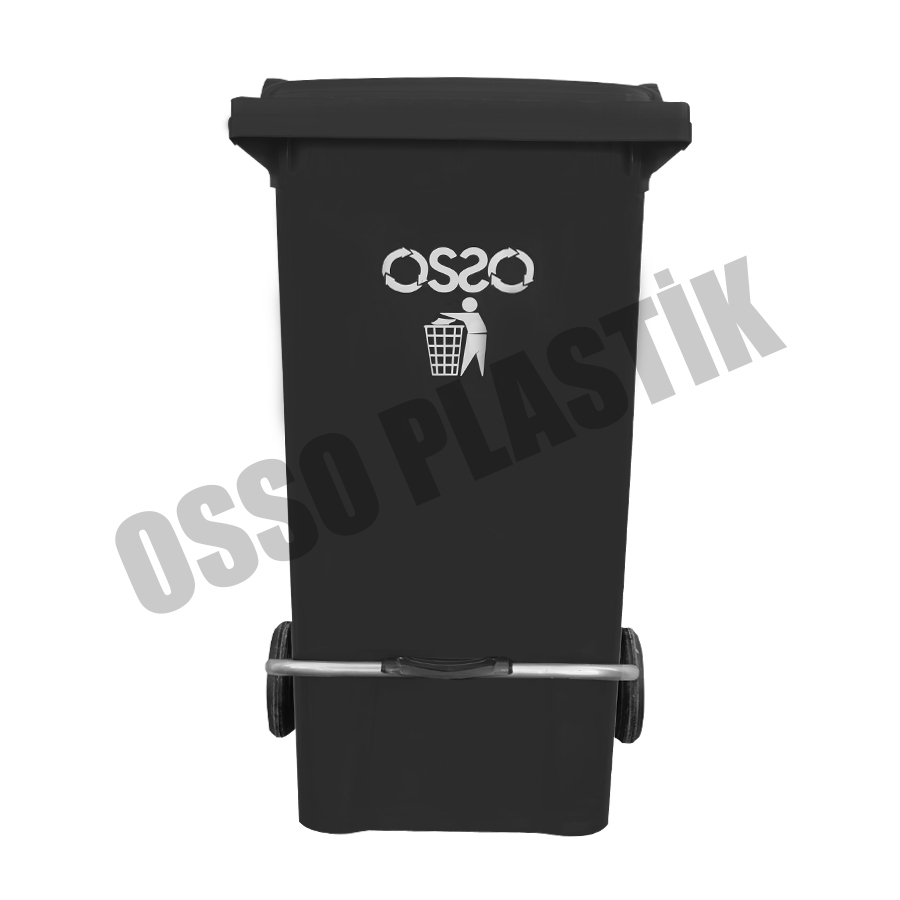 OSSO 240 Litre Metal Pedallı Çöp Konteyner
